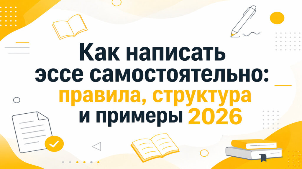 Как написать эссе самостоятельно: правила, структура и образцы 2026