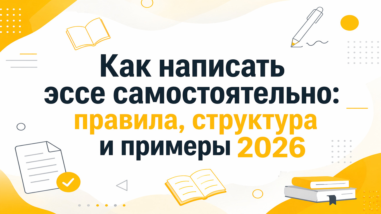 Как написать эссе самостоятельно: правила, структура и образцы 2026